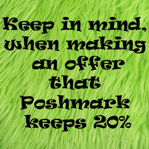 Poshmark takes 20% of all sales. - Picture 1 of 1